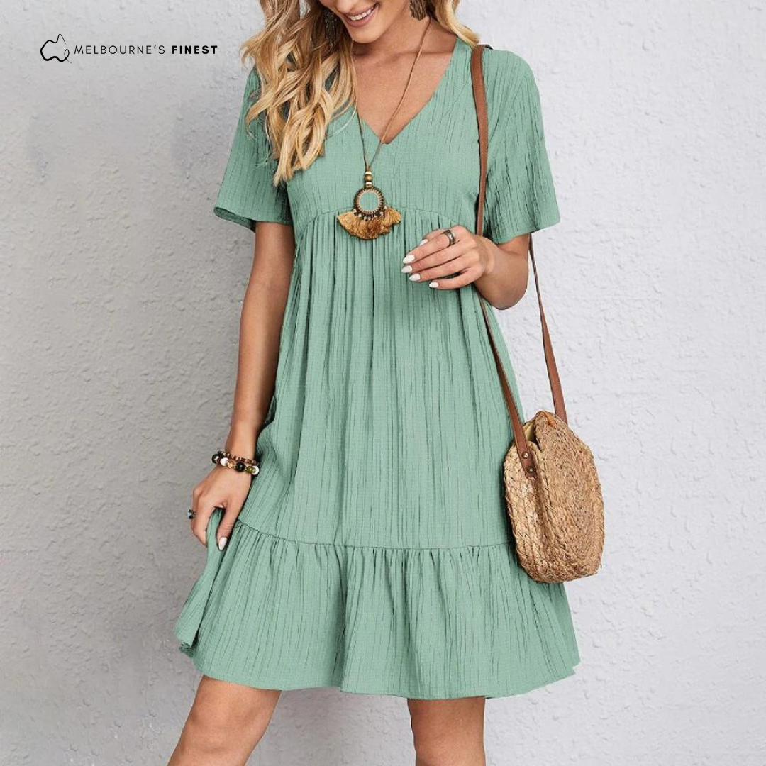 Isabella | Flowy Dress with V-Neckline