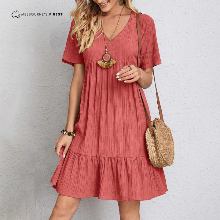 Isabella | Flowy Dress with V-Neckline