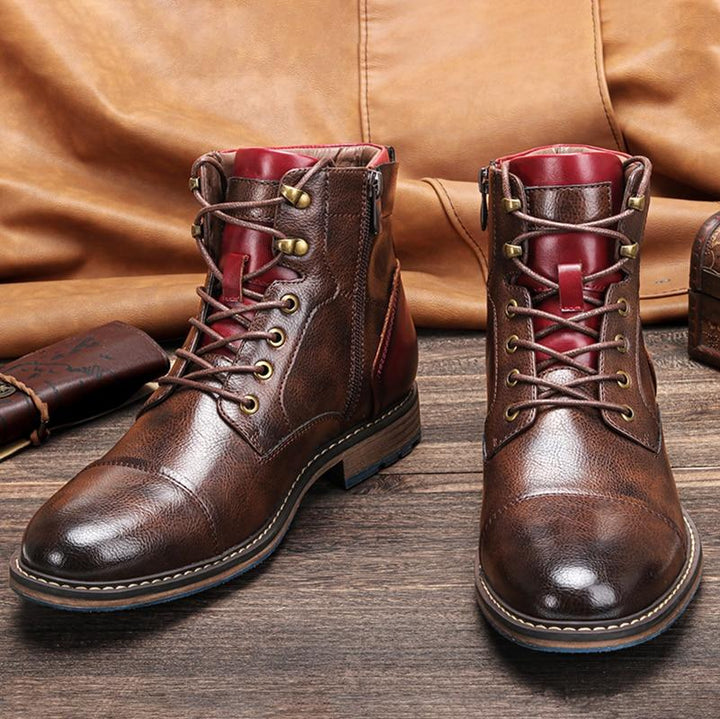 Lukas |Classic leather Oxford boots for men