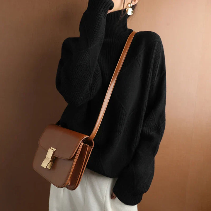 Talisa | Argyle Turtleneck Sweater