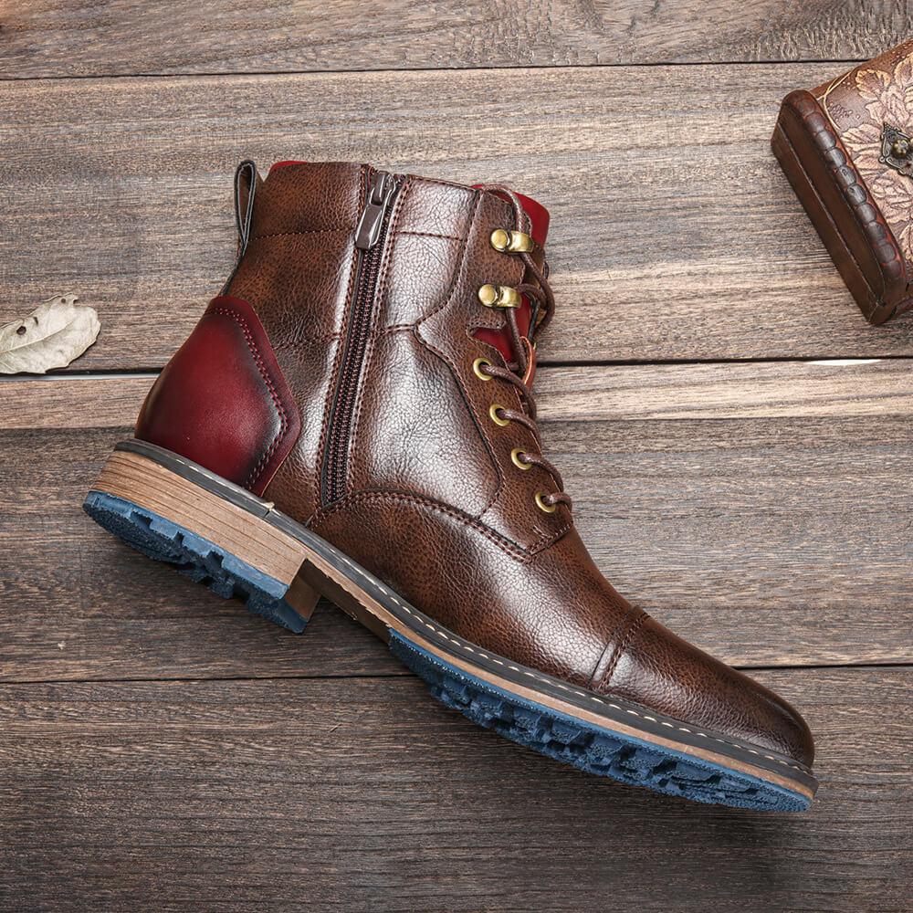 Lukas |Classic leather Oxford boots for men